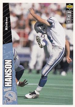 Jason Hanson Detroit Lions 1996 Upper Deck Collector's Choice NFL #325